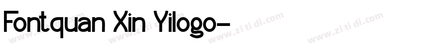 Fontquan Xin Yilogo字体转换